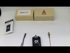 AKK Alpha 16 VTX 4.9G 5.8G 25mW/1W/3W/5W/8W/16W 96CH Video Transmitter Ondersteunde Smart Audio