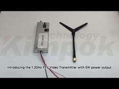 1.2GHz FPV Videozender 5W Vermogen 10-50km Bereik met Vertraging Functie 1.2GHz VTX Accessoire