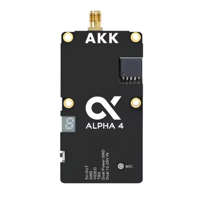 AKK Alpha 4 VTX 5.8G 4W 80CH 1w/2w/3w/4w Power Switchable Smart Audio FPV Video Transmitter voor drone
