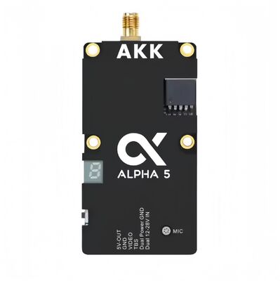 AKK 5.8-6.0GHz Alpha5 FPV-videotransmitter met slimme audio voor drones op lange afstand