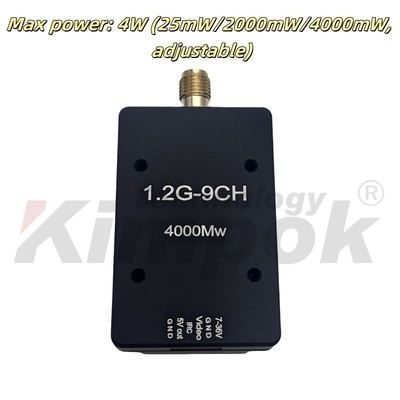 1.2G 4W Draadloze Videozender 1.2Ghz VTX 16g Lichtgewicht 9CH FPV Videozender voor FPV Racing Drone