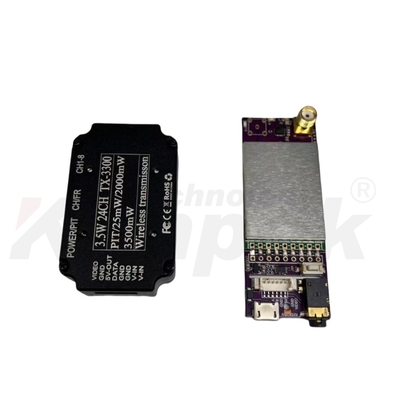 3.3G Drone Video Transmission 3.5W Transmitter 24-Channel Receiver 7-36V Wide Voltage Range Ultra-Lightweight Combination FPV