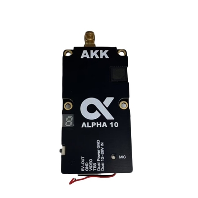 Akk Alpha 10 5.8ghz Fpv Vtx 10w, 80ch Drone Video Transmitter Hoog vermogen, lange afstand, stabiel signaal voor Fpv Racing & Uav Systems