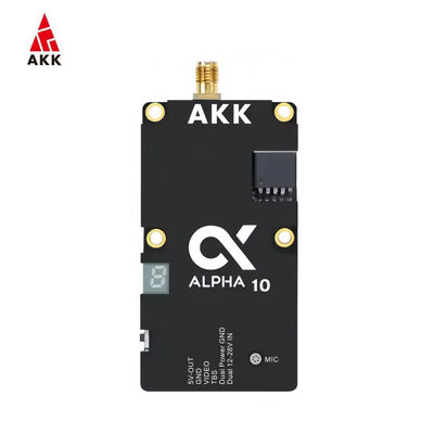 4.9G 5.8GHz FPV VTX 10W AKK Alpha 10 80CH 10 Watt Drone Videozender TBS